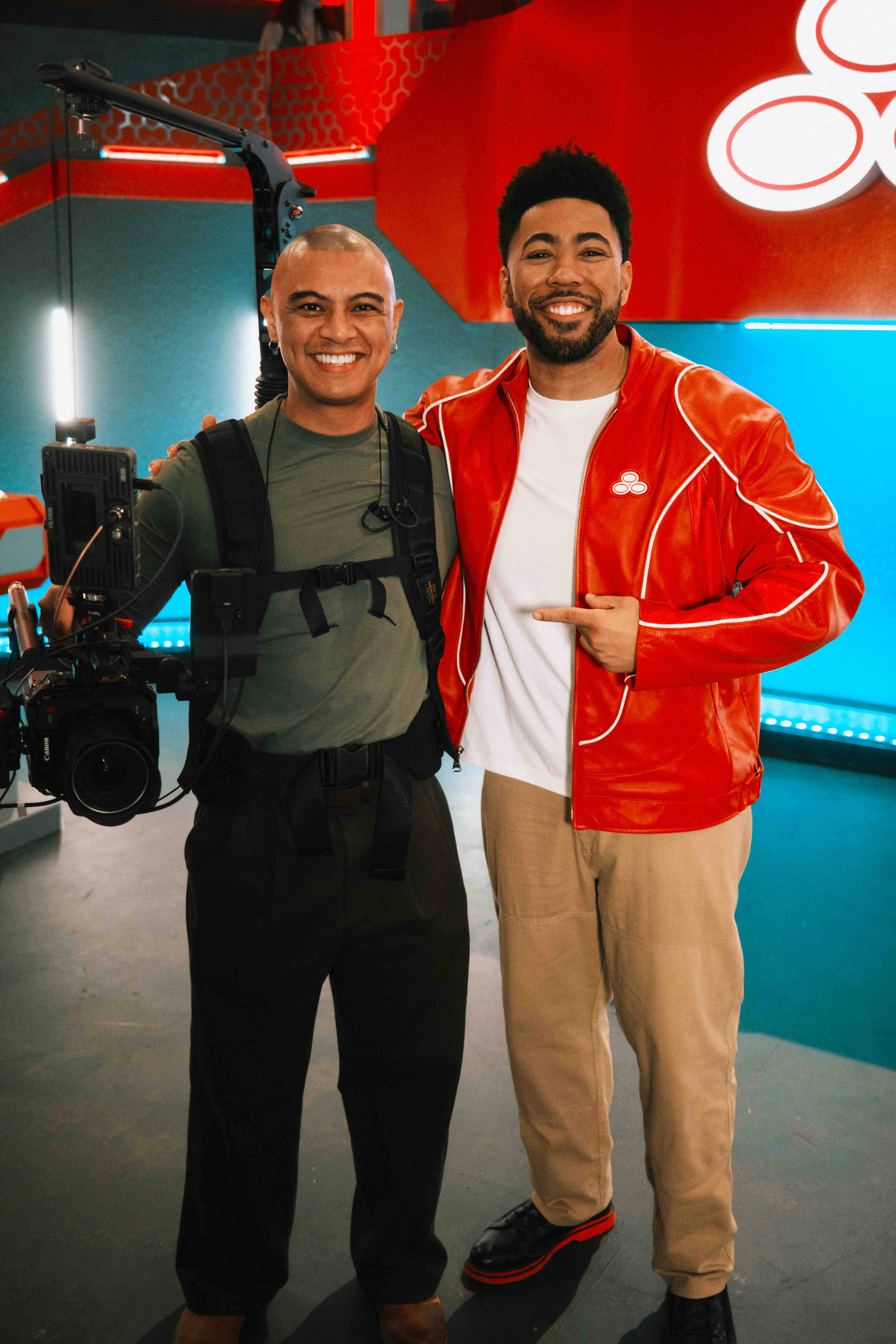 BTS on set
